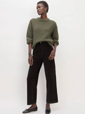 Everlane EUC The Corduroy Wide-Leg Pant | Black - Size 12